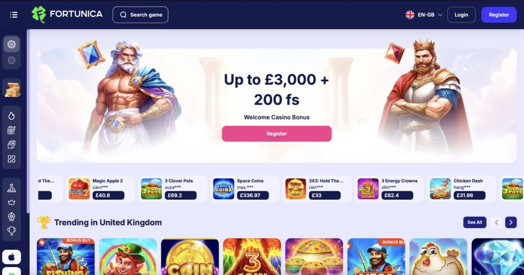 Fortunica - Best Non UK Casino For Buy Feature Slots